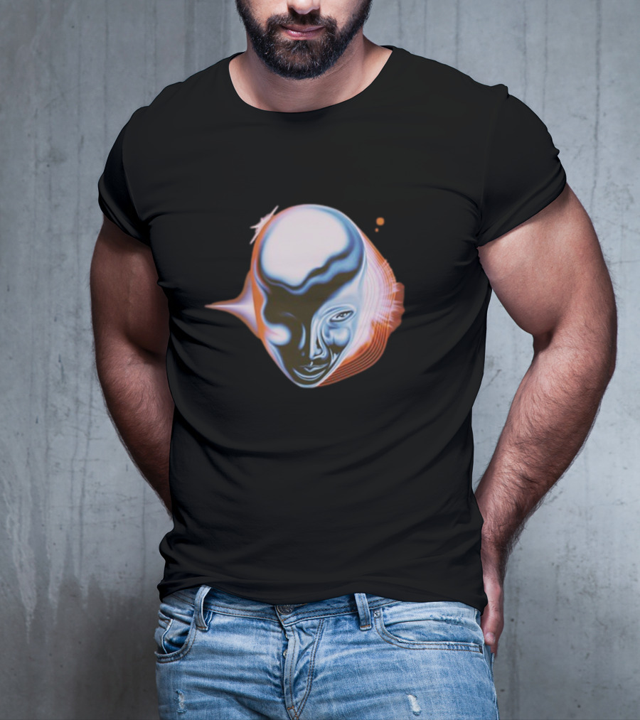 Take My Breath Futuristic Surreal Face T-Shirt