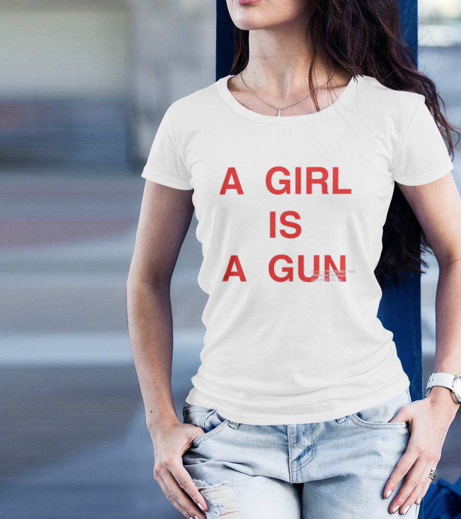 A Girl Is A Gun Pleasures X FTP Los Angeles Collaboration T-Shirt