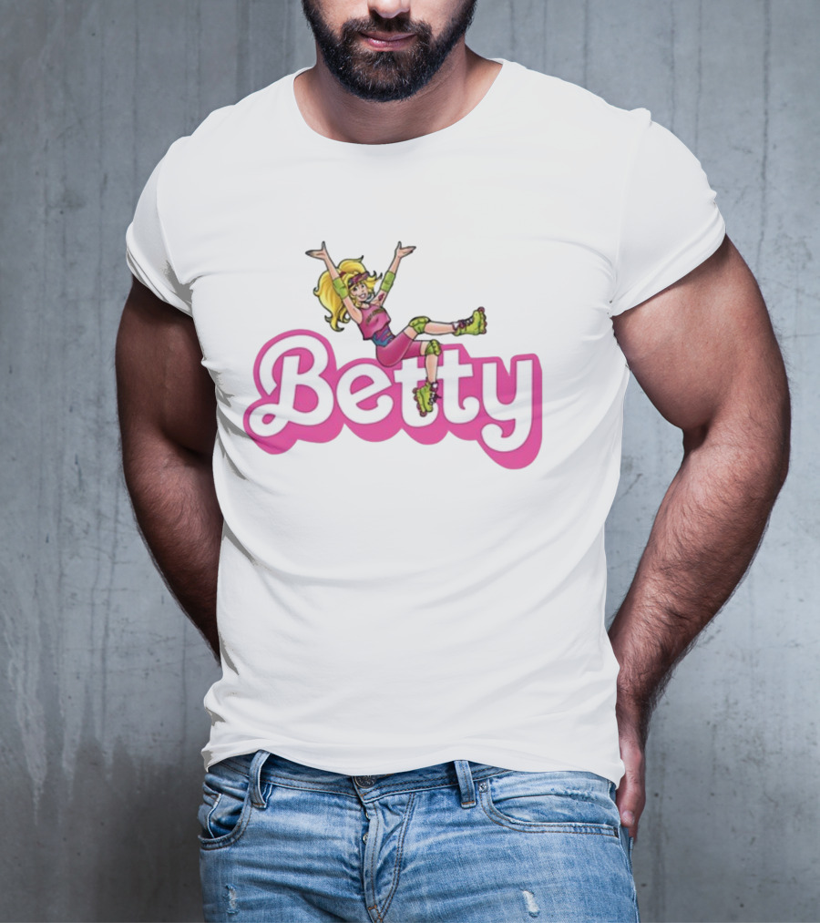 Betty Roller Skating Fun Barbie Style Adventure T-Shirt