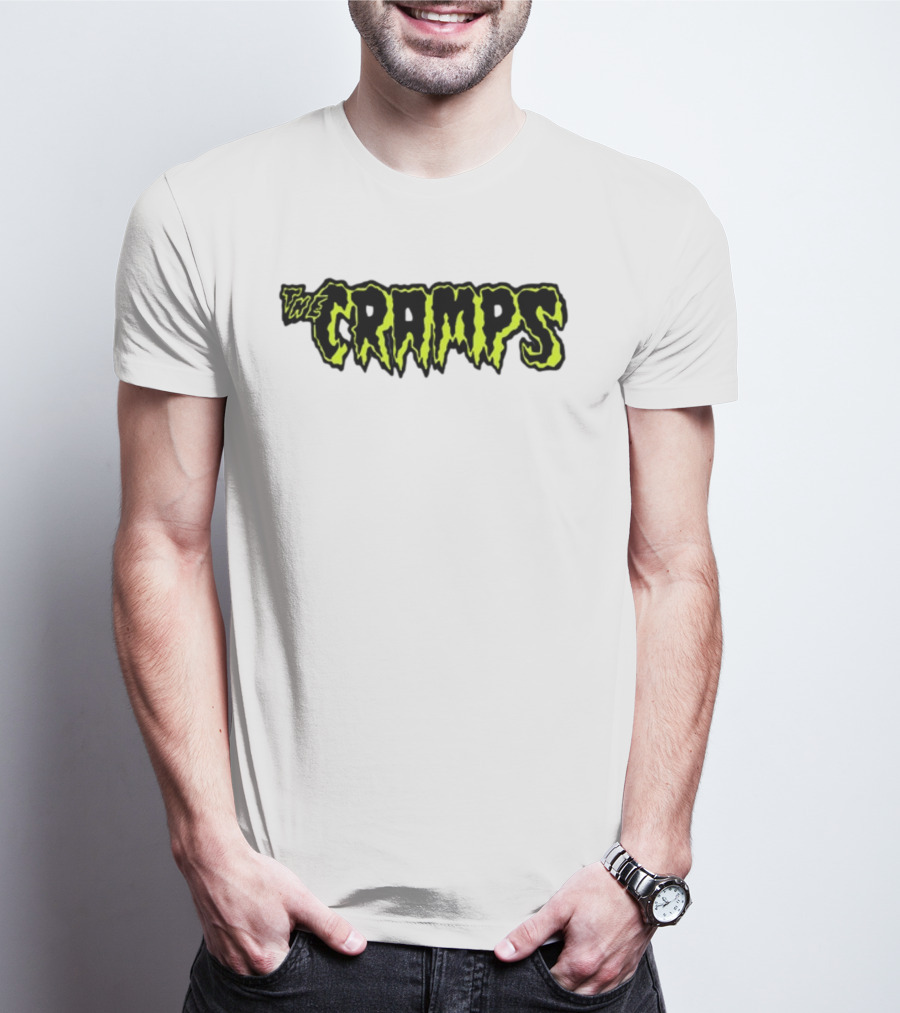 Greg Gutfeld The Cramps Logo Neon Gothic T-Shirt