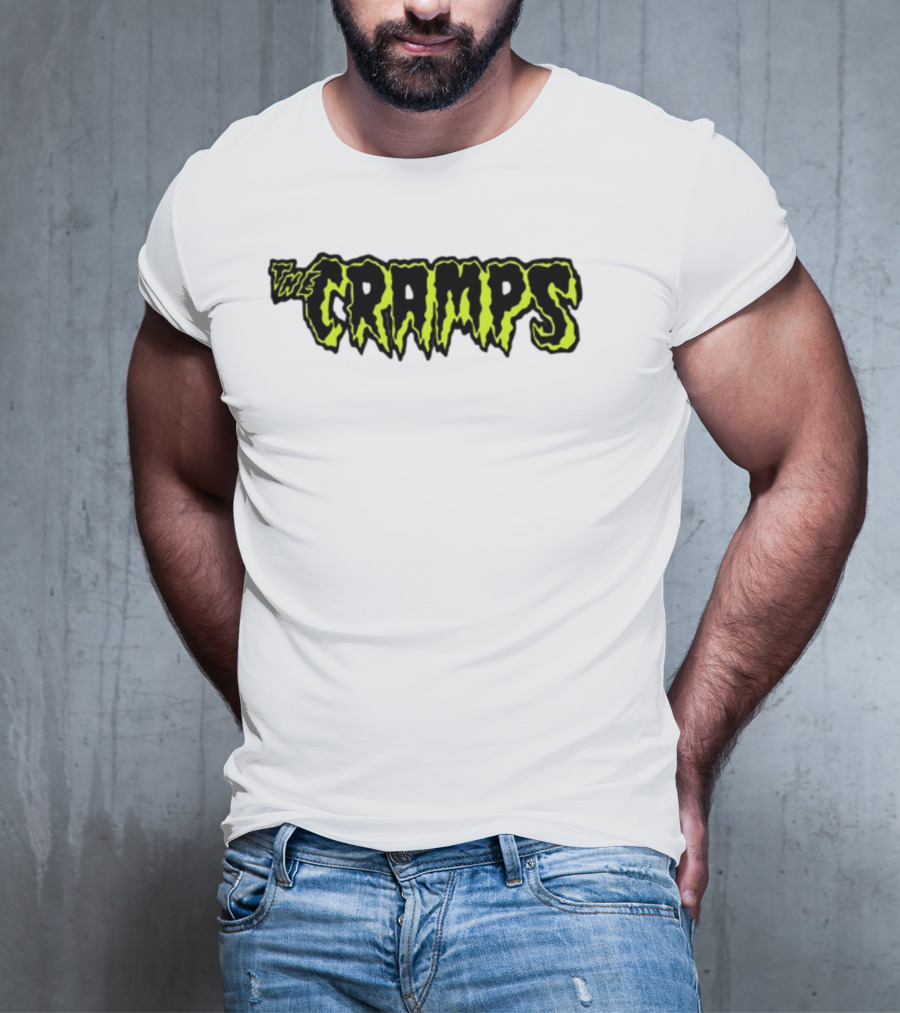 Greg Gutfeld The Cramps Logo Neon Gothic T-Shirt
