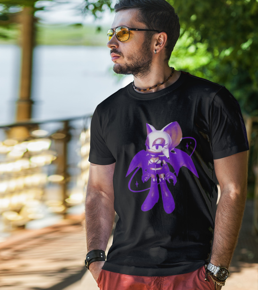 Mamonoworld Y2k Rouge Bat Character T-Shirt