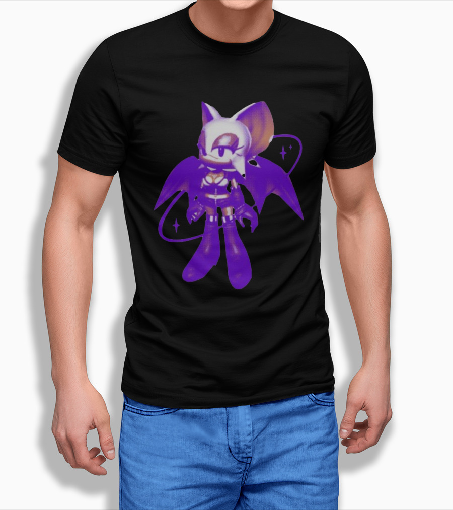 Mamonoworld Y2k Rouge Bat Character T-Shirt