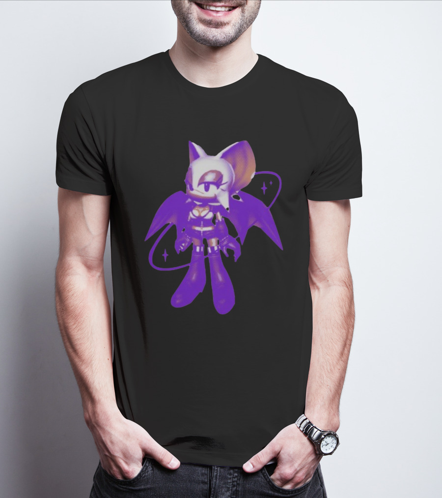 Mamonoworld Y2k Rouge Bat Character T-Shirt