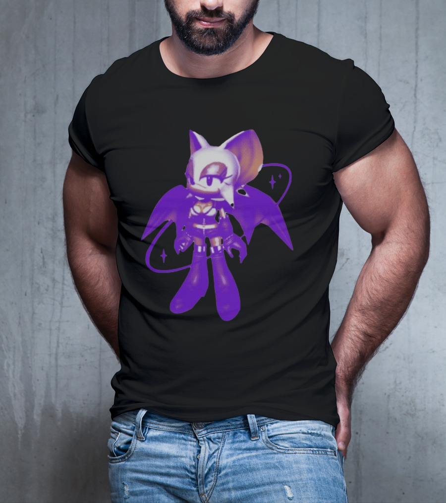 Mamonoworld Y2k Rouge Bat Character T-Shirt