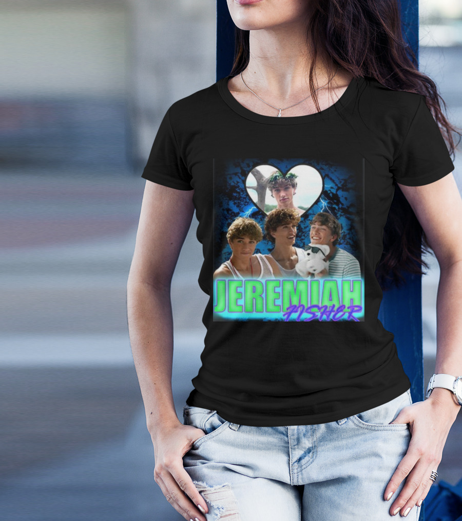 JEREMIAH FISHER Heart Lightning Trio T-Shirt