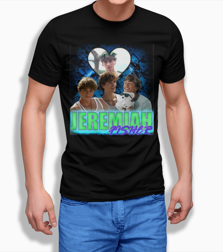 JEREMIAH FISHER Heart Lightning Trio T-Shirt