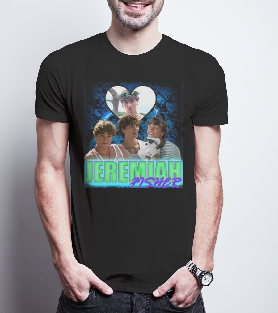 JEREMIAH FISHER Heart Lightning Trio T-Shirt