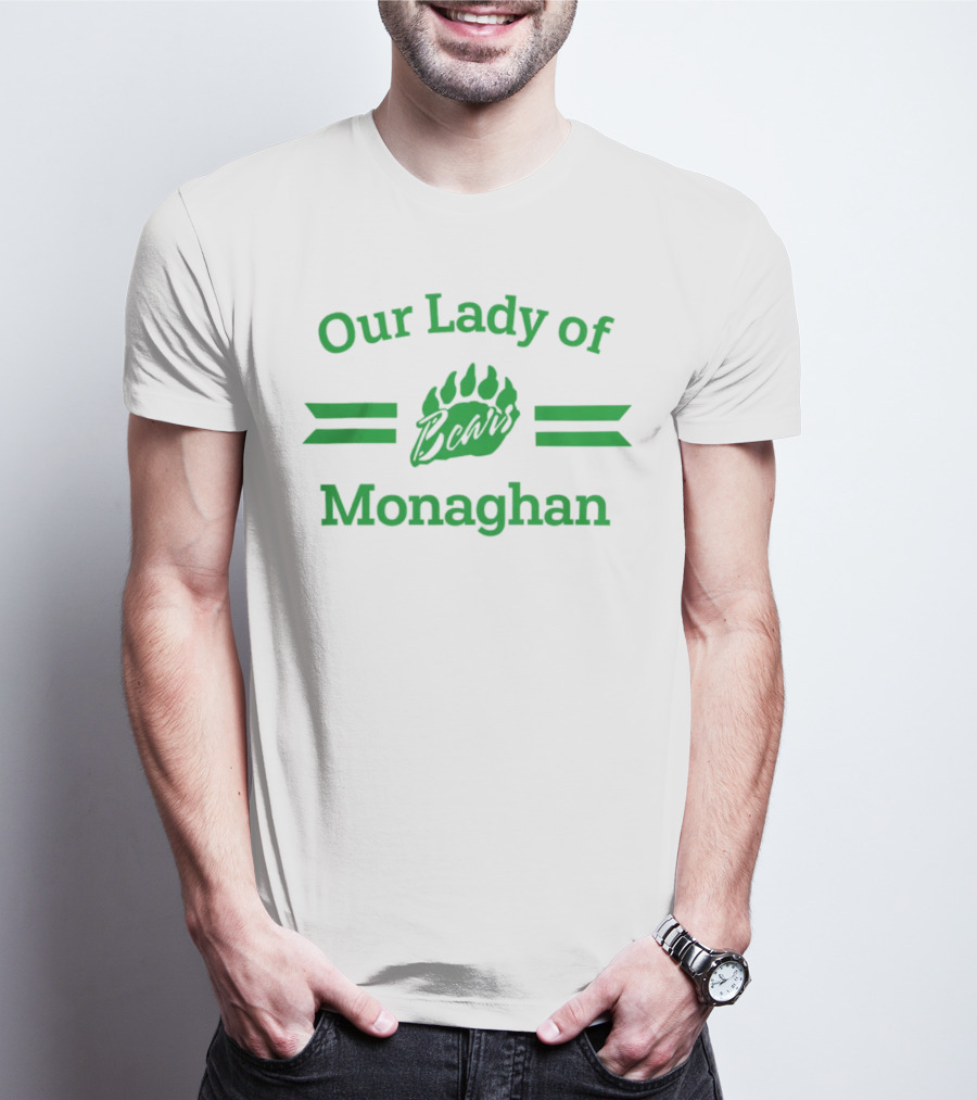 Our Lady Of Bears Monaghan Paw Prints T-Shirt