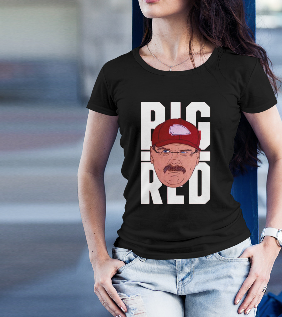 Thekyliewinfrey Andy Reid Big Red Face Illustration Chiefs Hat T-Shirt