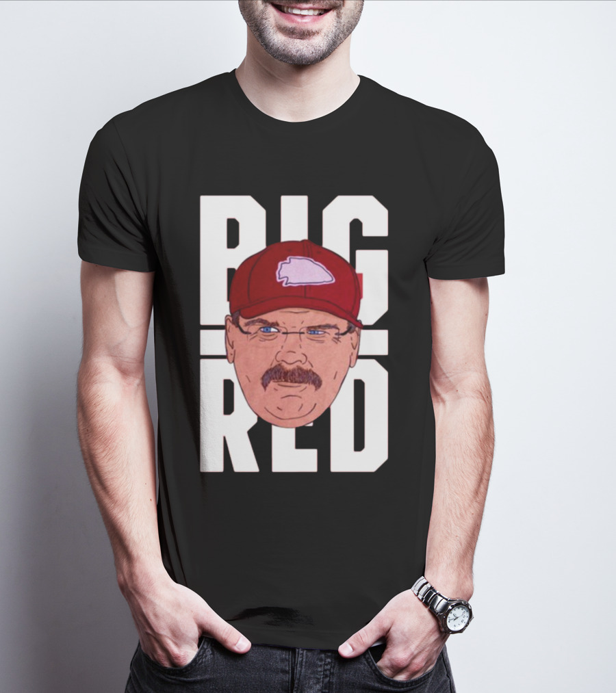 Thekyliewinfrey Andy Reid Big Red Face Illustration Chiefs Hat T-Shirt
