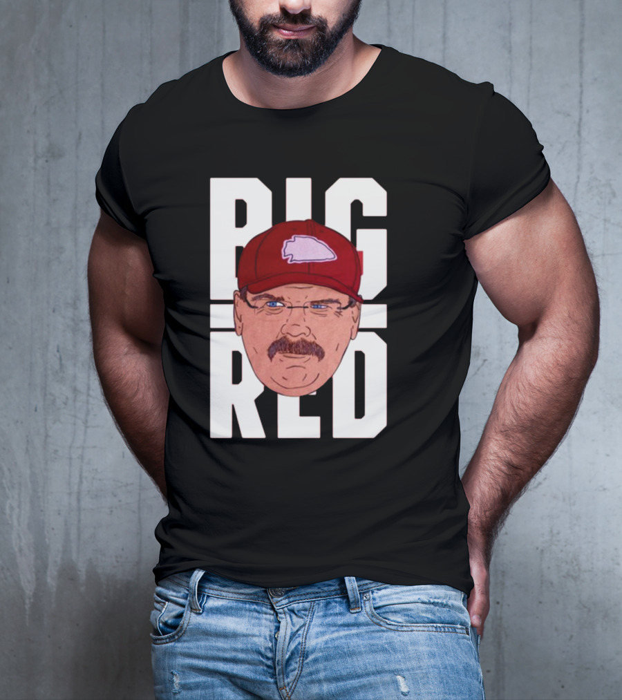 Thekyliewinfrey Andy Reid Big Red Face Illustration Chiefs Hat T-Shirt