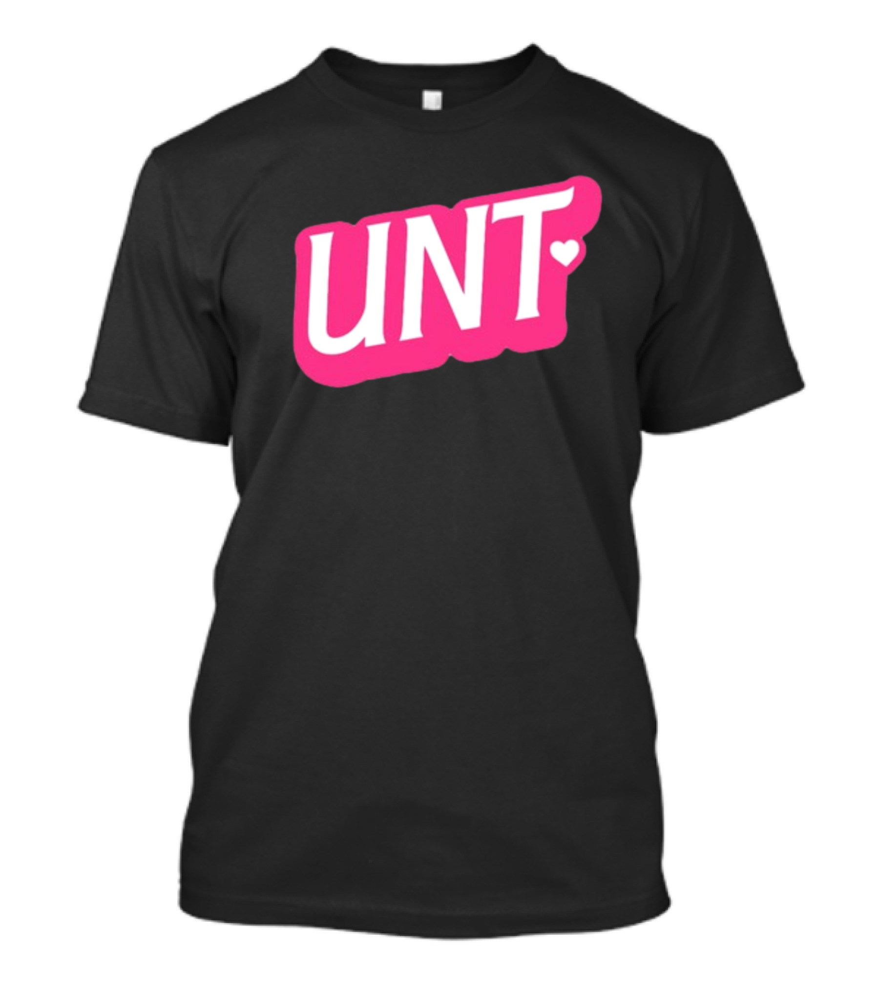 UNT Union Barbie Style Pink Heart T-Shirt