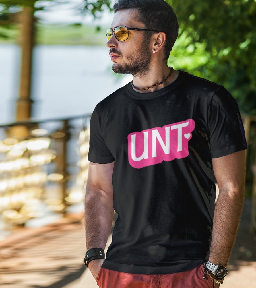 UNT Union Barbie Style Pink Heart T-Shirt