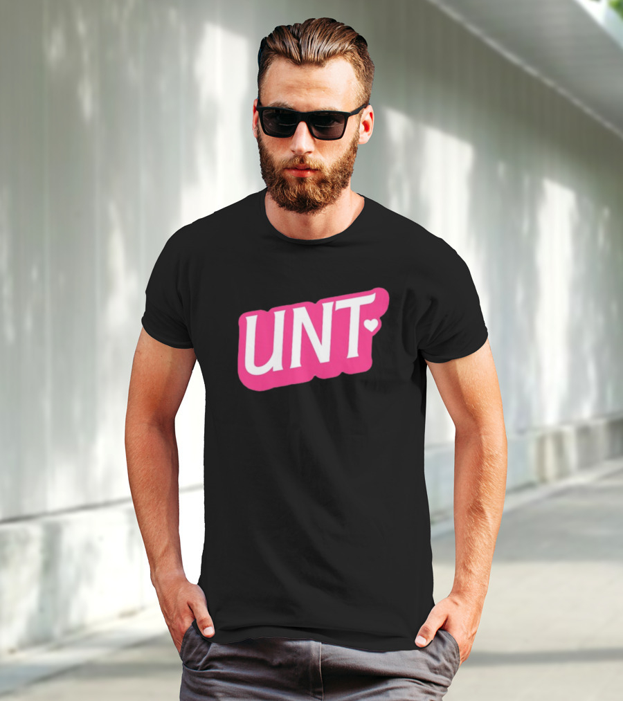 UNT Union Barbie Style Pink Heart T-Shirt