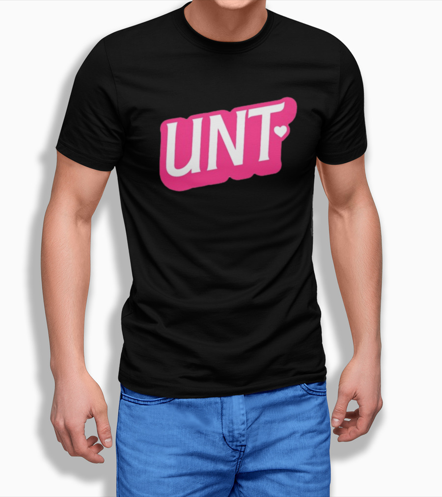 UNT Union Barbie Style Pink Heart T-Shirt