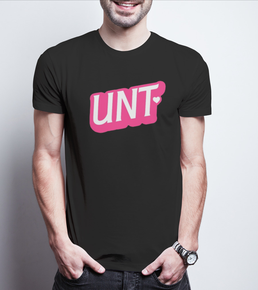 UNT Union Barbie Style Pink Heart T-Shirt