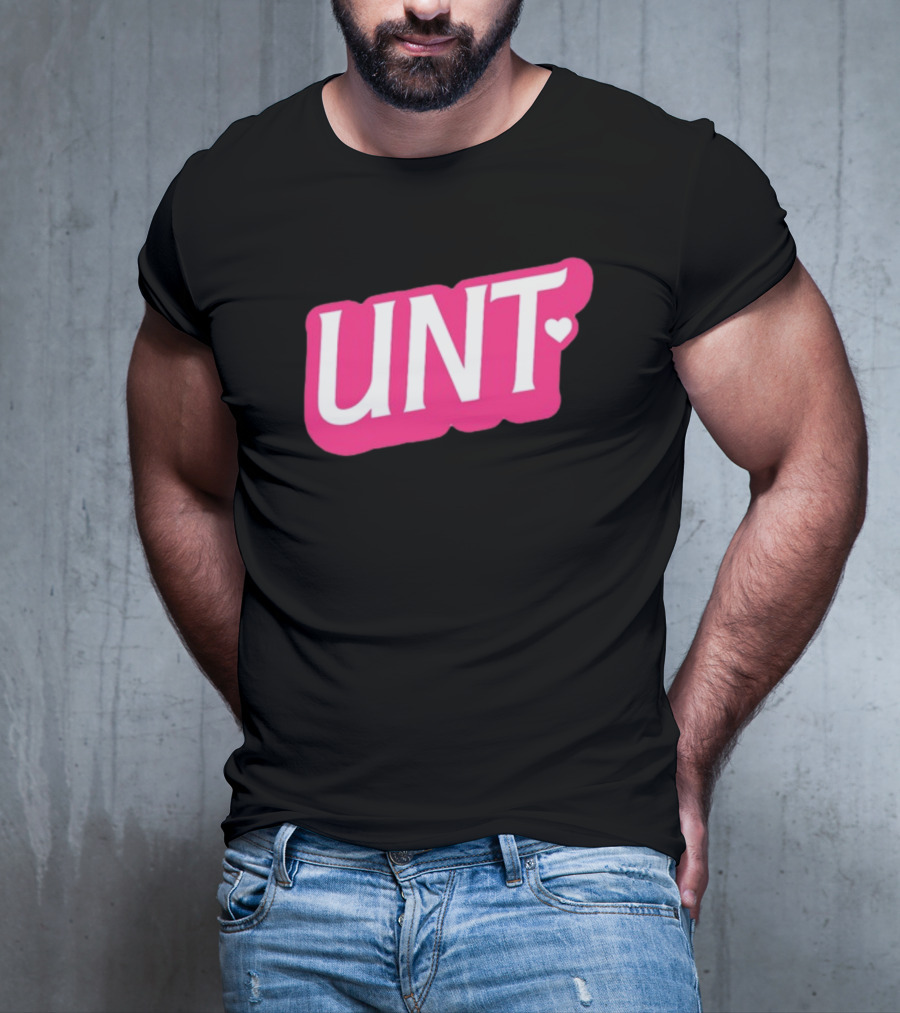 UNT Union Barbie Style Pink Heart T-Shirt