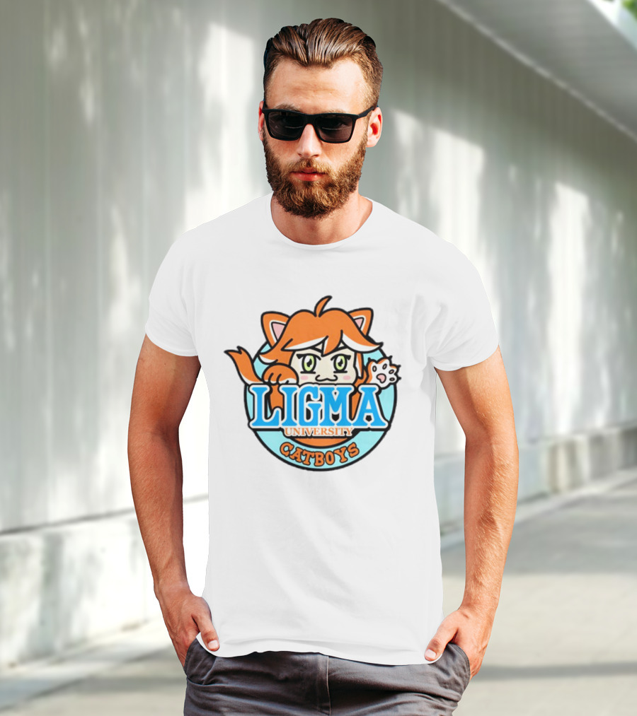 Ligma University Catboys Anime Style Mascot T-Shirt