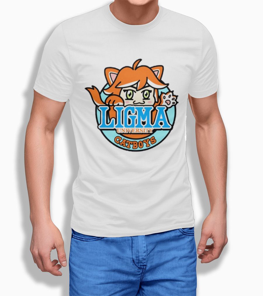 Ligma University Catboys Anime Style Mascot T-Shirt