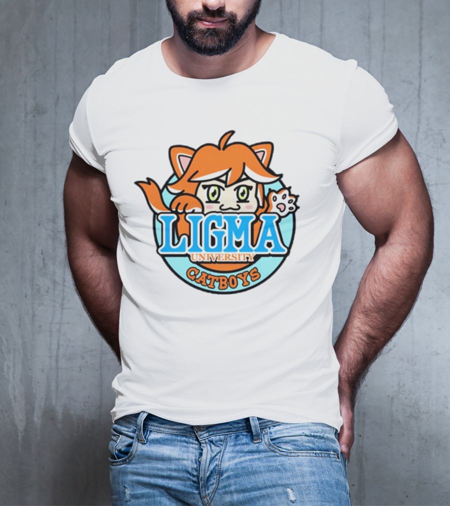 Ligma University Catboys Anime Style Mascot T-Shirt