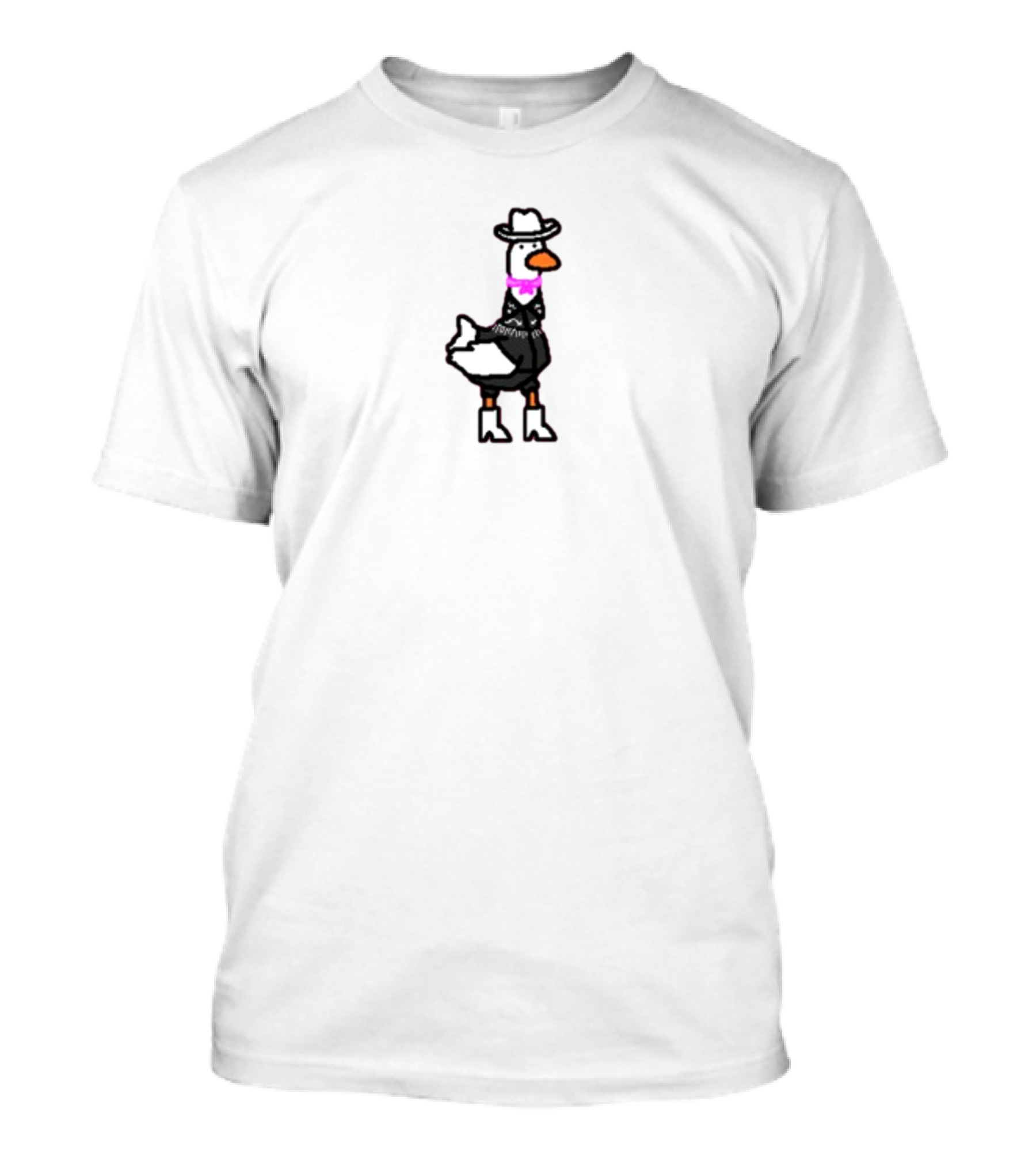 Reallygoodpaints Ryan Goose Cowboy Outfit White Hat Pink Bandana T-Shirt