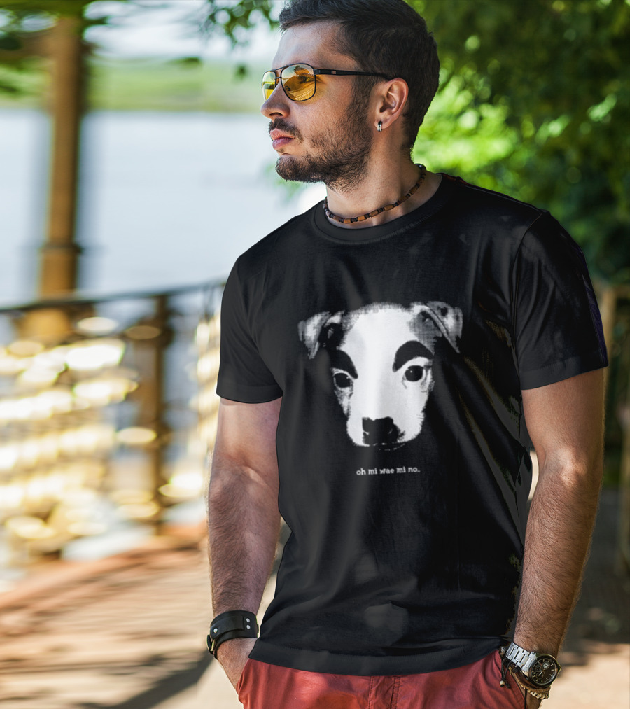 Mamono World Oh Mi Wae Mi No Dog Image T-Shirt
