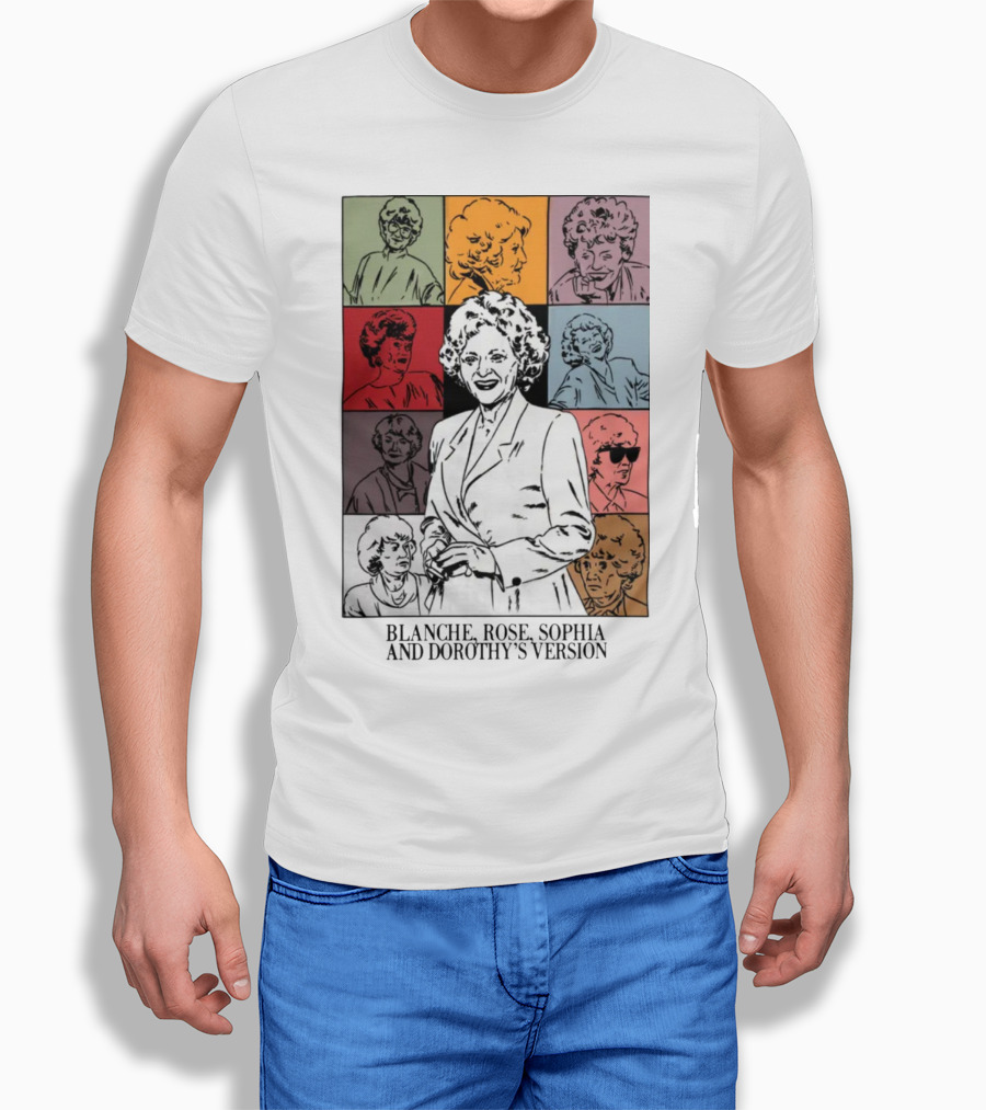 Blanche Rose Sophia Dorothy's Version Pop Art Portraits T-Shirt