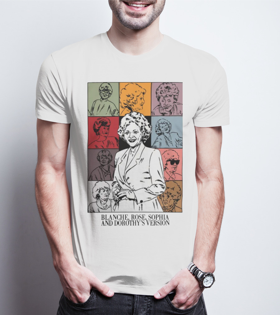 Blanche Rose Sophia Dorothy's Version Pop Art Portraits T-Shirt