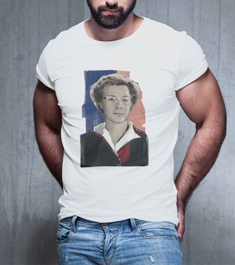 Milada Horáková Portrait With Blue T-Shirt