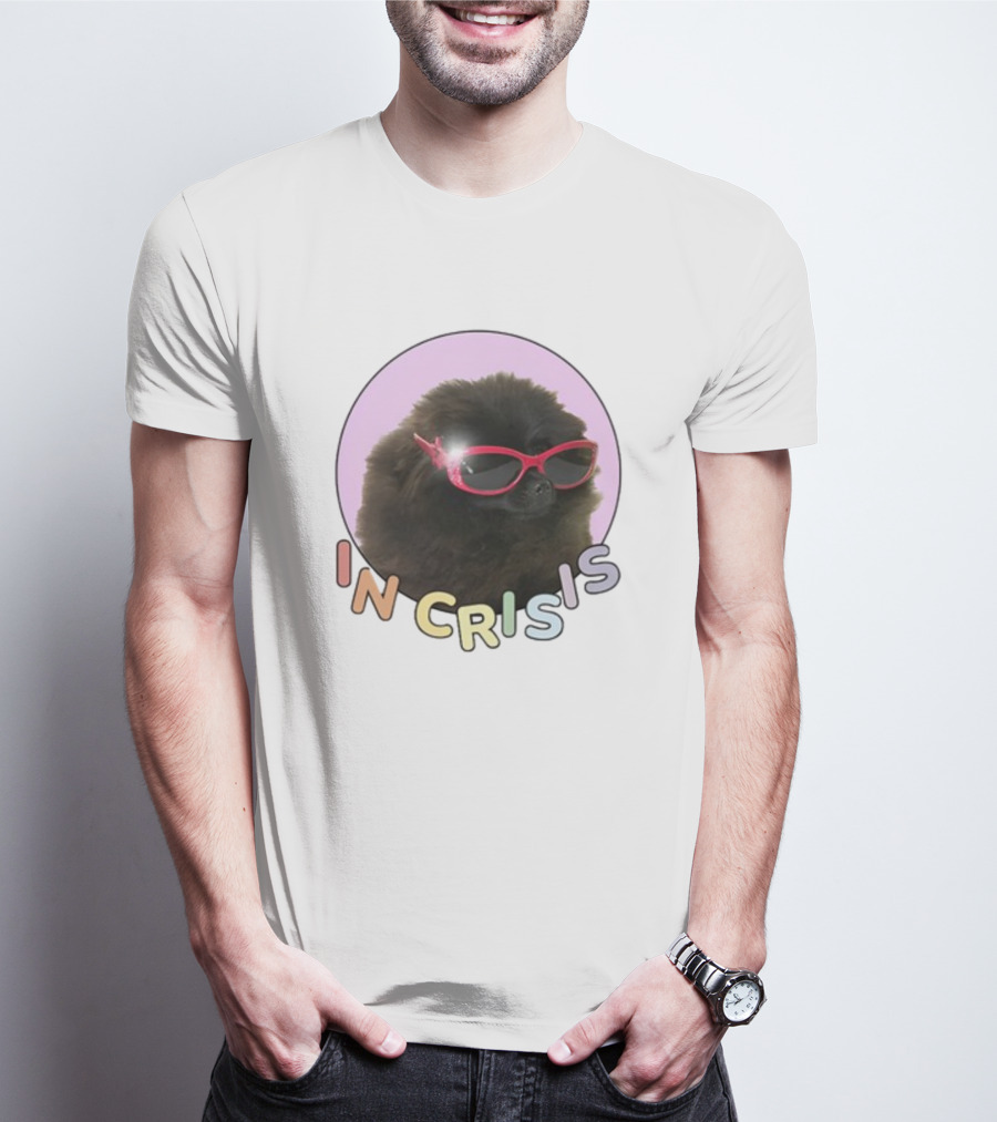 In Crisis Dog With Red Sunglasses T-Shirt