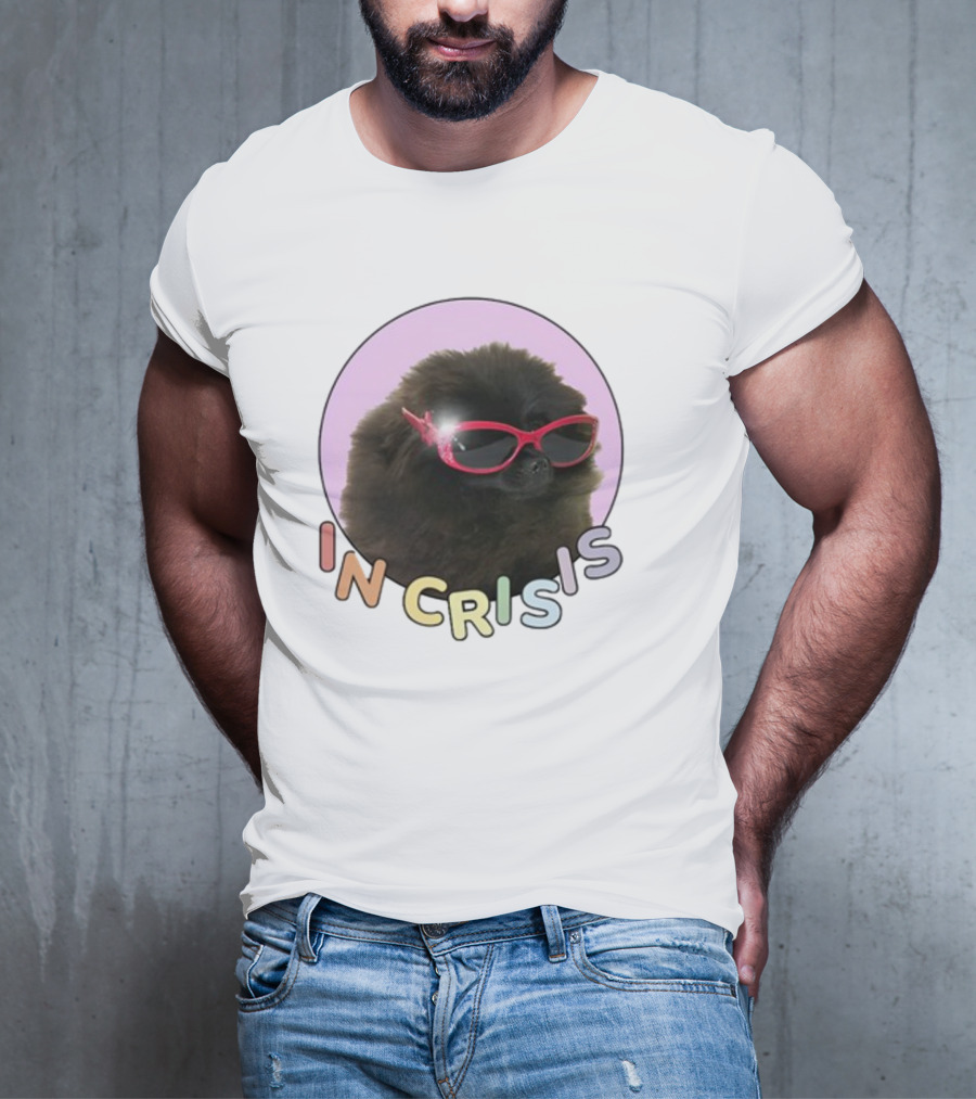 In Crisis Dog With Red Sunglasses T-Shirt