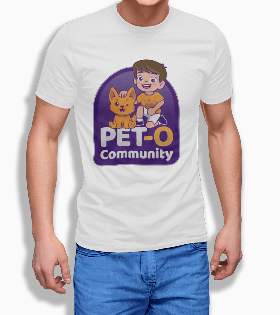 PET-O Community Winking Dog Child Cartoon T-Shirt