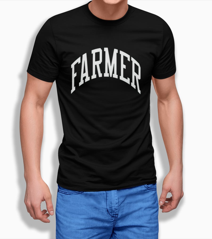 Shane Dawson Farmer Black Arch Text T-Shirt