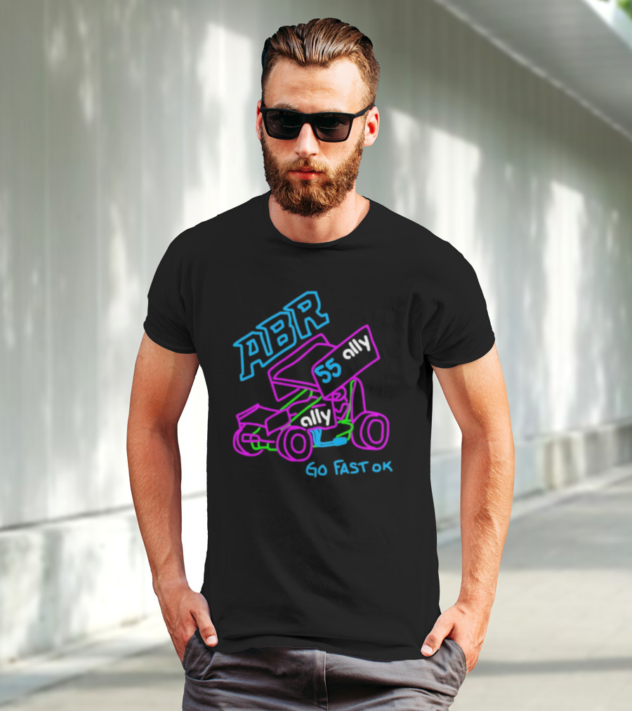 ABR 55 Ally Go Fast OK Racing Car Sketch T-Shirt