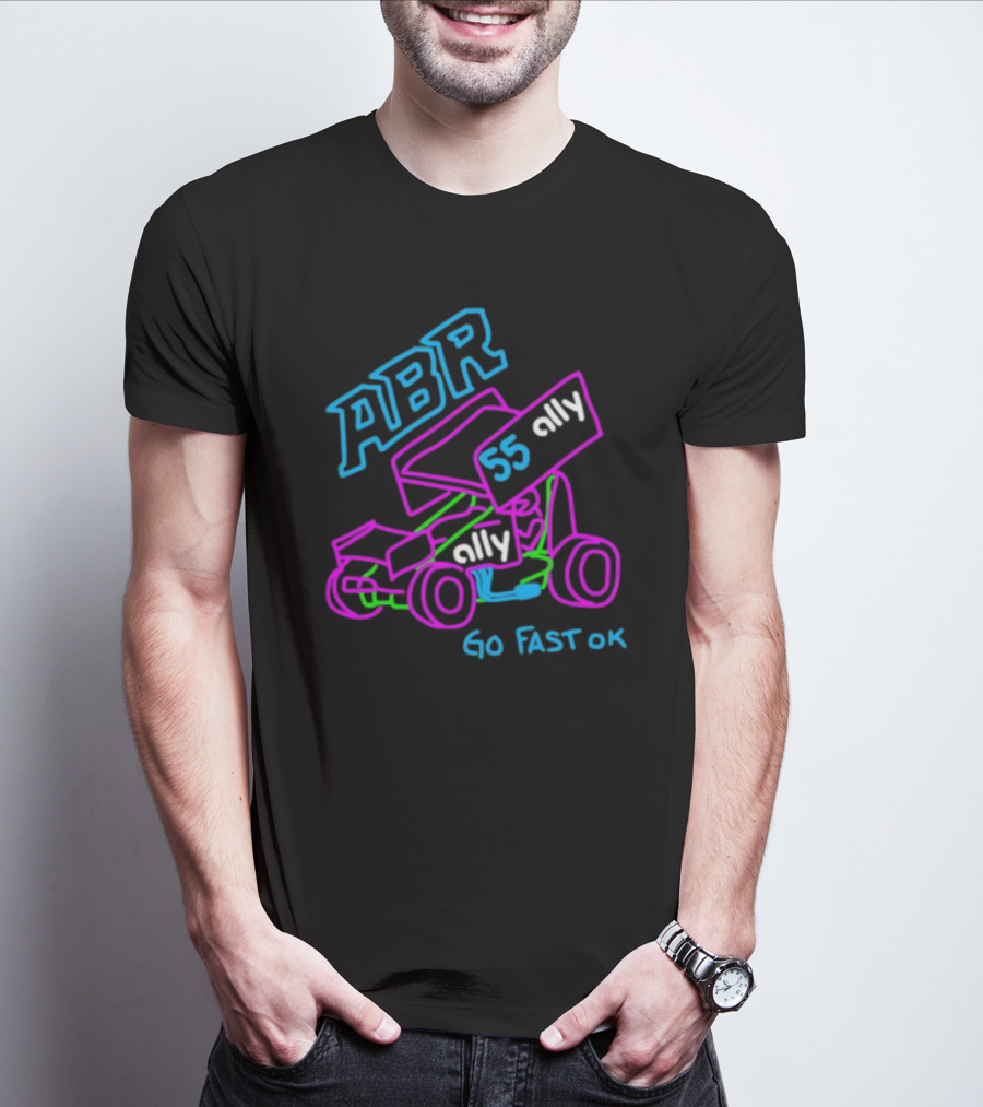ABR 55 Ally Go Fast OK Racing Car Sketch T-Shirt