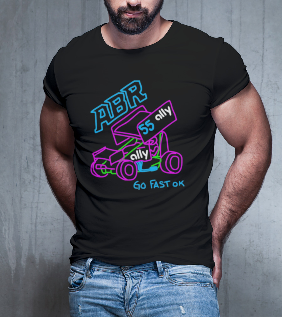 ABR 55 Ally Go Fast OK Racing Car Sketch T-Shirt