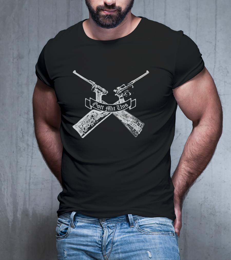Gott Mit Uns Crossed Rifles T-Shirt