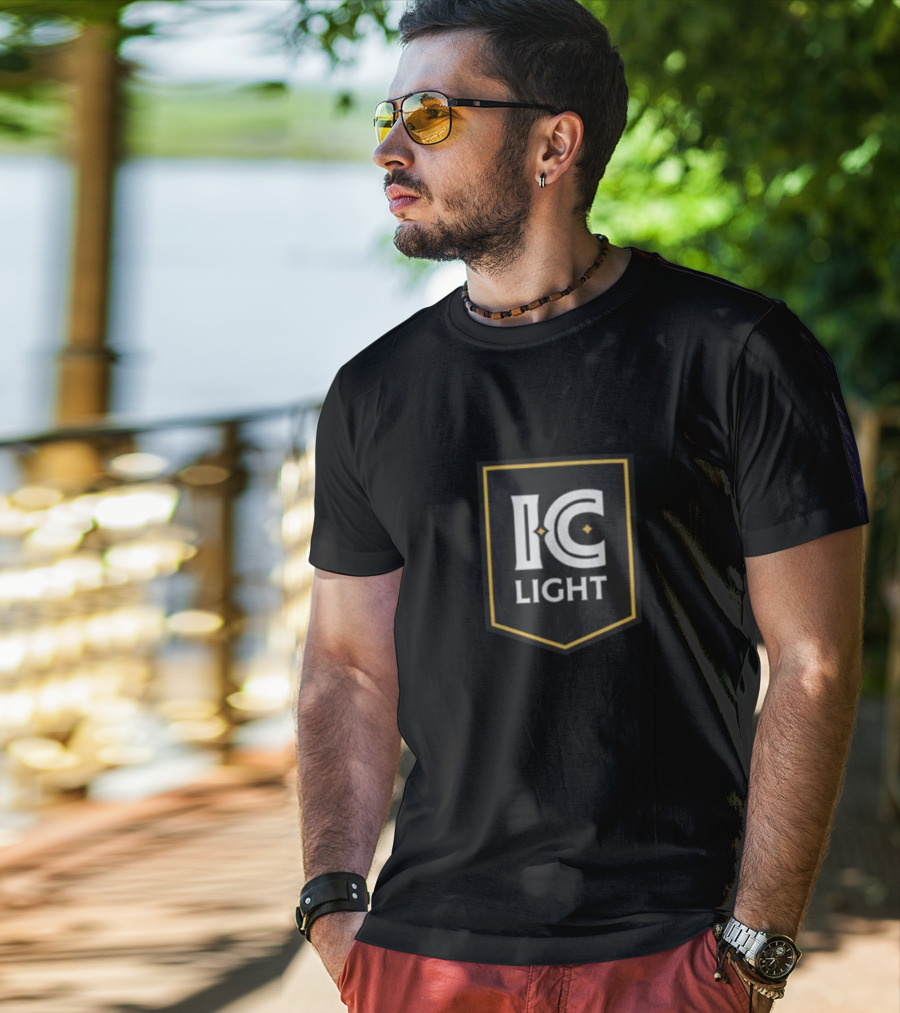 Pat Freiermuth I.C. Light Logo Black And Yellow Raglan T-Shirt