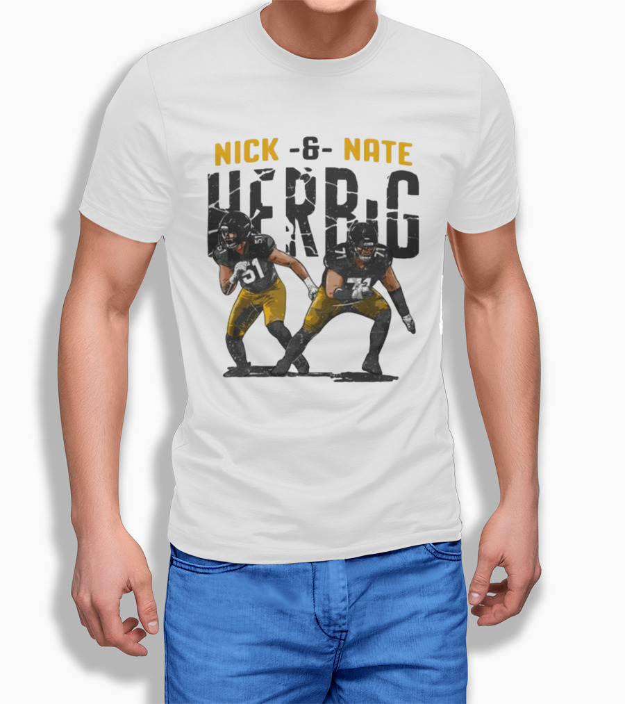 Pittsburgh Steelers Nick And Nate Herbig 51 71 T-Shirt
