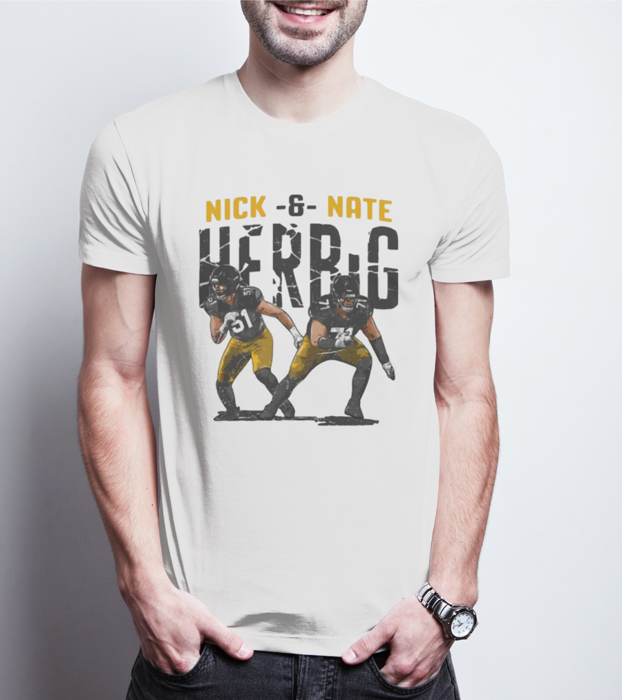 Pittsburgh Steelers Nick And Nate Herbig 51 71 T-Shirt