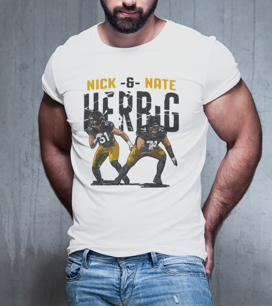 Pittsburgh Steelers Nick And Nate Herbig 51 71 T-Shirt