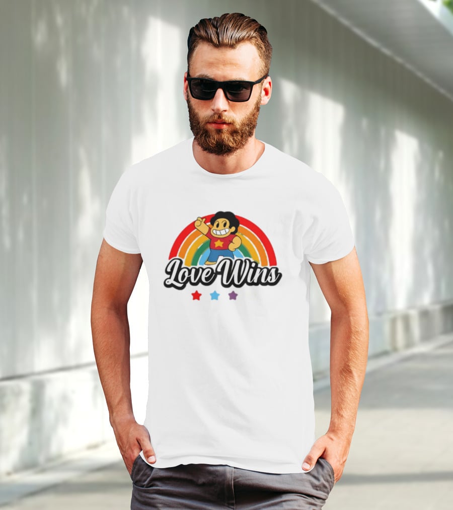 Love Wins Rainbow Steven Universe Star Power T-Shirt