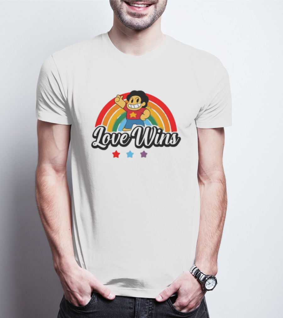Love Wins Rainbow Steven Universe Star Power T-Shirt
