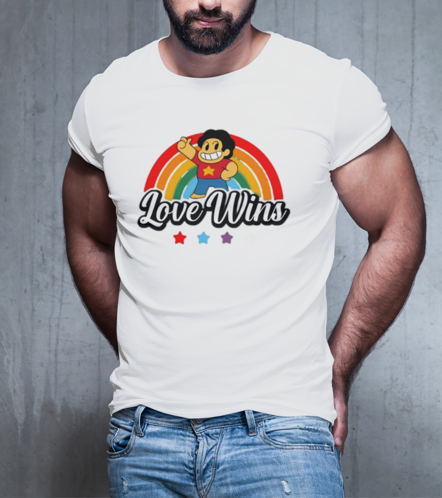 Love Wins Rainbow Steven Universe Star Power T-Shirt