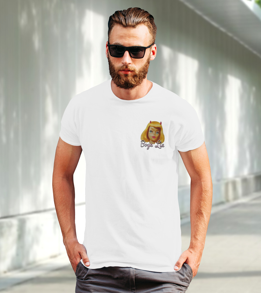 Boys Lie Blonde Devil Girl T-Shirt