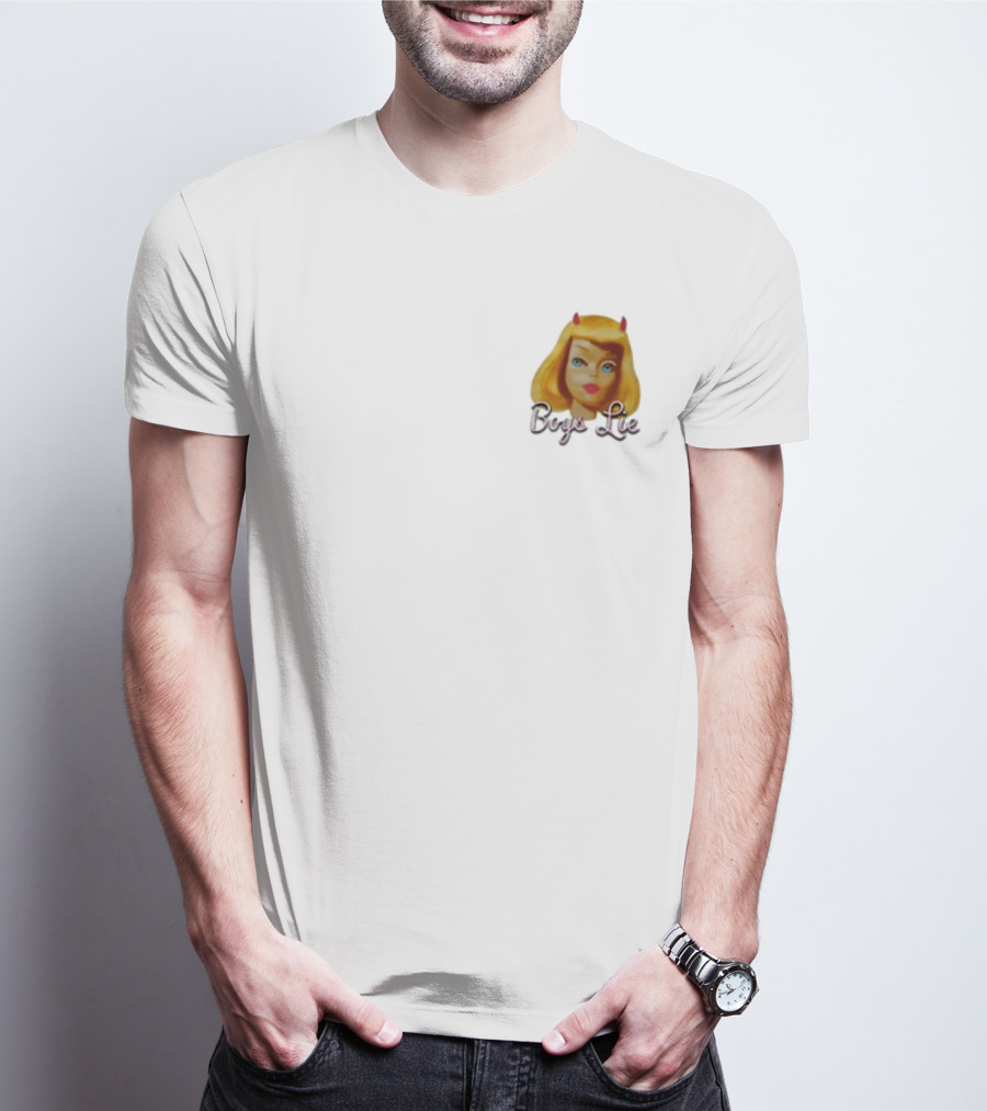 Boys Lie Blonde Devil Girl T-Shirt