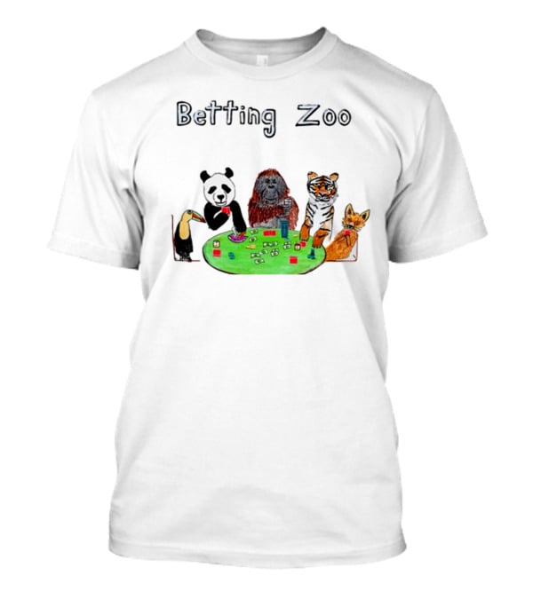 Betting Zoo Animal Poker Table T-Shirt