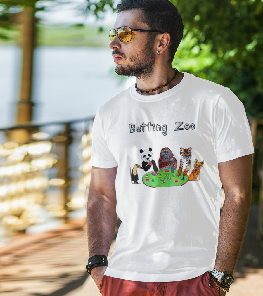 Betting Zoo Animal Poker Table T-Shirt