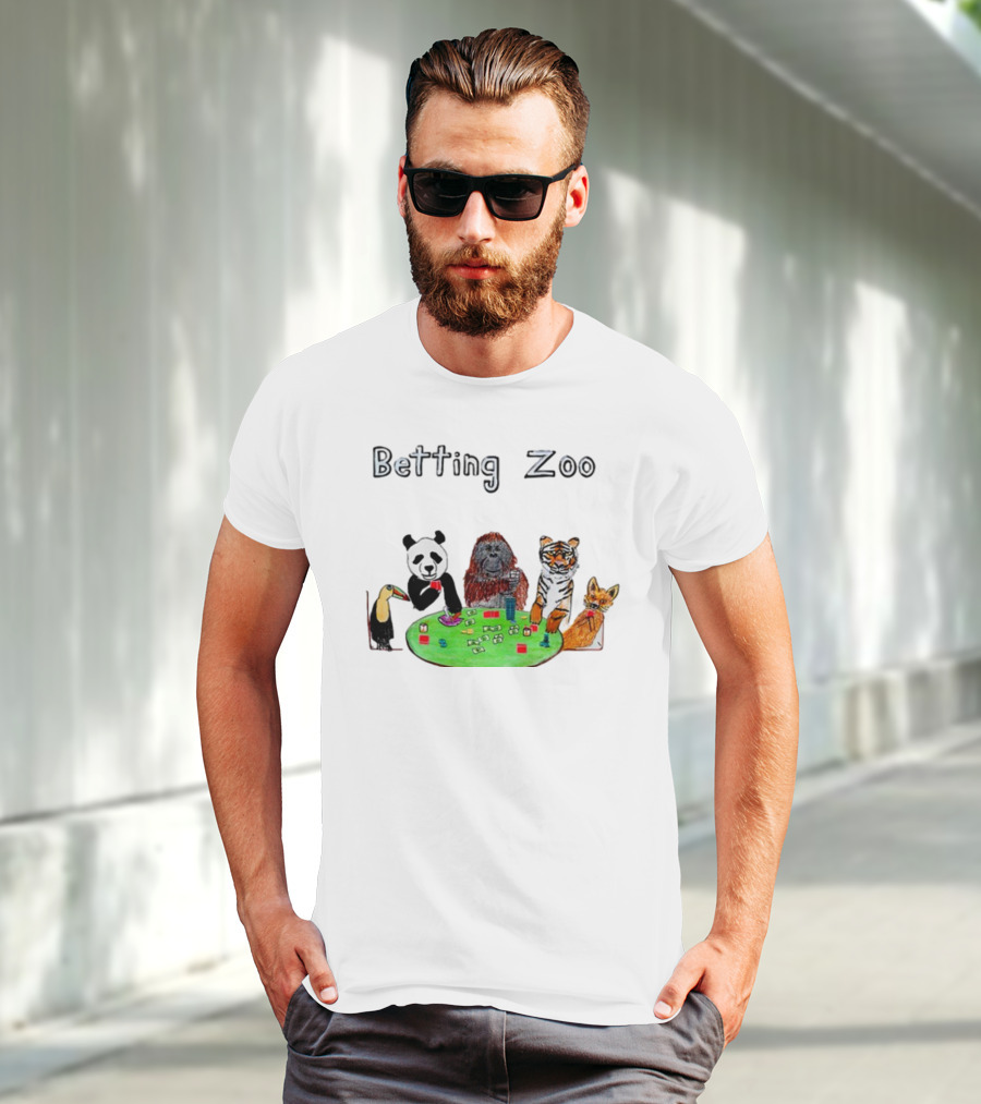 Betting Zoo Animal Poker Table T-Shirt